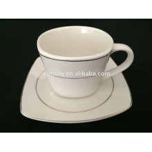 wholesale White ceramic cup and saucer